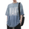 Custom High Street Washed Gradient Rhinestone Short Sleeve T-Shirt | 260GSM 100% Cotton T-Shirts