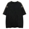 Custom High Street Vintage Patchwork Short Sleeve T-Shirt | Washed & Screen Printing | OEM & ODM