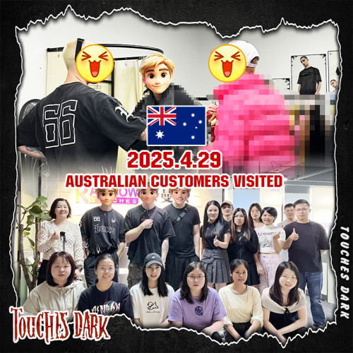 29 апреля 2025 г. Приглашаем очаровательных австралийских клиентов посетить Touches Dark!