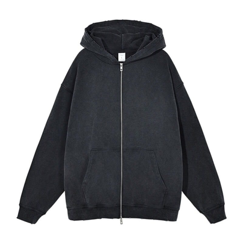 Custom Vintage Zip-up Hoodies