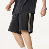 Custom Vintage Sport Washed Casual Knee Length Shorts | Snow Washed & Patchwork | 100% Cotton Shorts