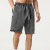 Custom Vintage High Street Washed Batik Knee Length Shorts | Batik & Ripped | 100% Cotton Shorts