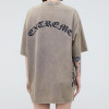 Custom Vintage High Street Gothic Print Oversized T-Shirt | Washed & Puff Printing | OEM & ODM
