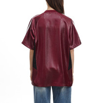 Custom Vintage Sports Style Jersey Short Sleeve T-Shirt | Embroidery & Patchwork | OEM & ODM