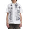 Custom Retro Graffiti Style Fake Two Piece Short Sleeve T-Shirt | DTG Printing | OEM & ODM