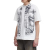 Custom Retro Graffiti Style Fake Two Piece Short Sleeve T-Shirt | DTG Printing | OEM & ODM