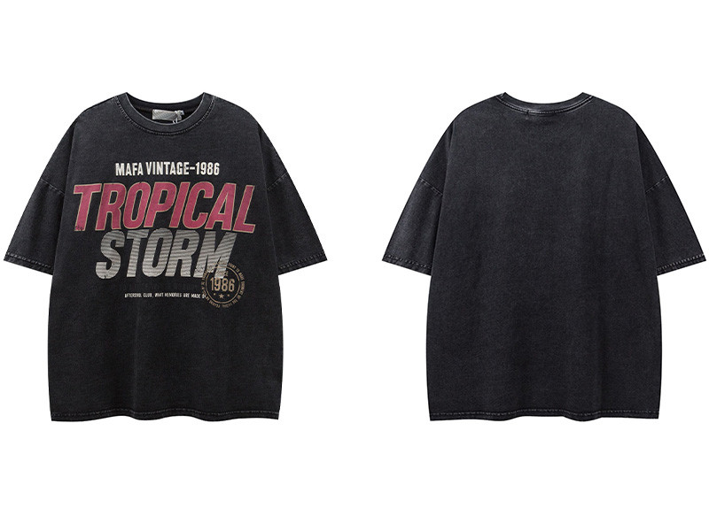 Custom Vintage Street Heavy Washed Oversized T-Shirt