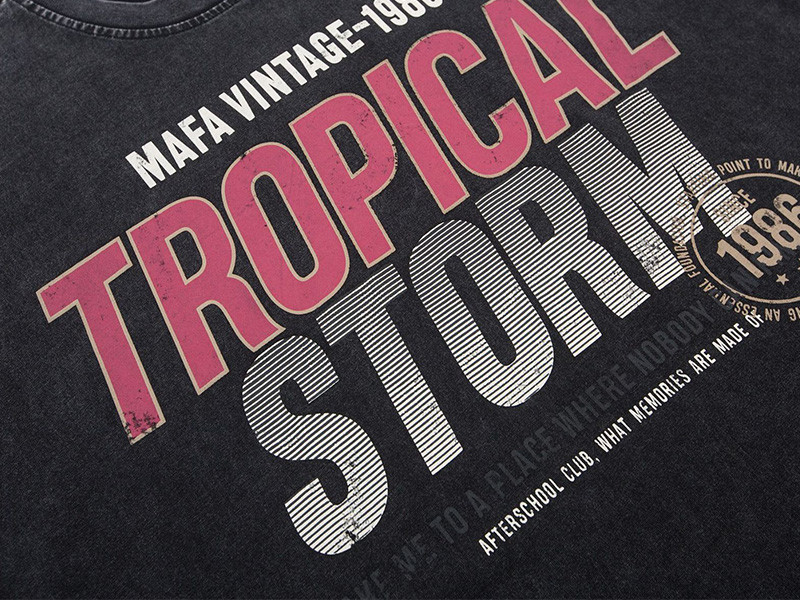 Custom Vintage Street Heavy Washed Oversized T-Shirt