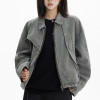Custom Vintage Street Women Cropped Denim Jacket | Washed & Patchwork | OEM Jacket Manufacturer