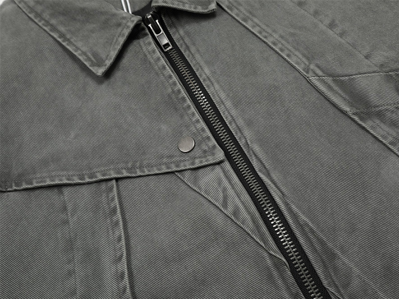Custom Vintage Street Women's Cropped Denim Jacket