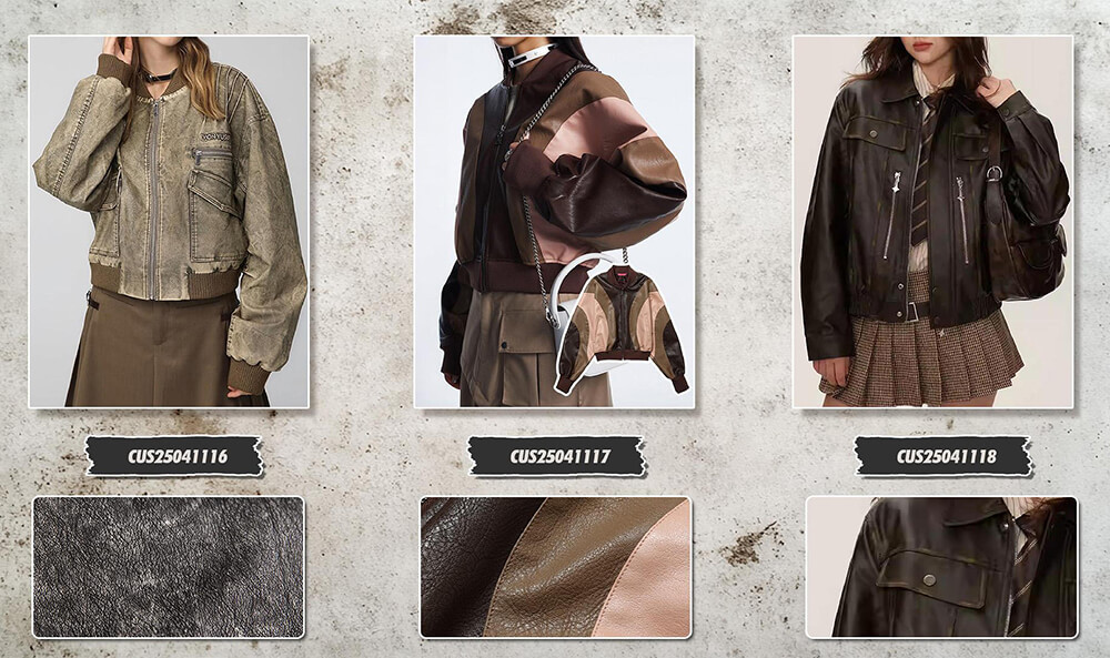 Custom Vintage Cropped Jacket Women