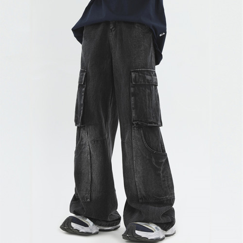 Custom Vintage Street Wash Workwear Jeans | Washed Cargo Pants | OEM Pants Manufacturer