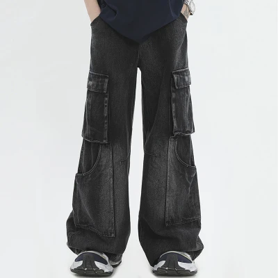 Custom Vintage Street Wash Workwear Jeans | Washed Cargo Pants | OEM Pants Manufacturer
