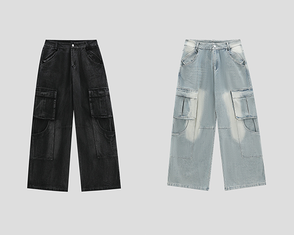 Custom Vintage Street Wash Workwear Jeans