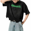 Custom Vintage Street Washed Boxy Short Sleeve T-Shirt | Washed & Ink Print T-Shirts | Support OEM&ODM