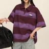 2025 Custom Vintage Street T-Shirts | Sun Dried & Embroidery Process | Striped Polo T-Shirt Design