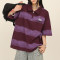 2025 Custom Vintage Street T-Shirts | Sun Dried & Embroidery Process | Striped Polo T-Shirt Design