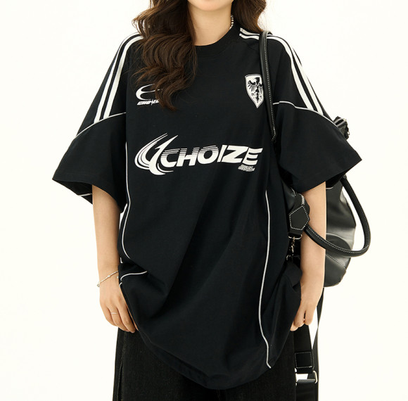 2025 Custom Vintage Jersey Style T-Shirts | Sun Dried & Embroidery Process | Y2K Sporty T-Shirt Design