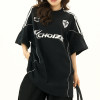 2025 Custom Vintage Jersey Style T-Shirts | Sun Dried & Embroidery Process | Y2K Sporty T-Shirt Design