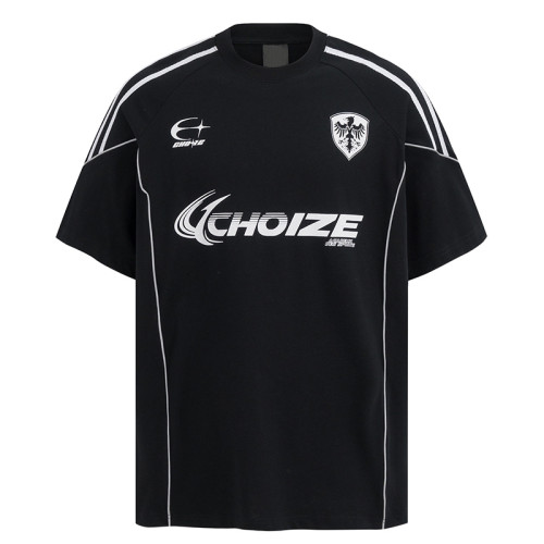 2025 Custom Vintage Jersey Style T-Shirts | Sun Dried & Embroidery Process | Y2K Sporty T-Shirt Design