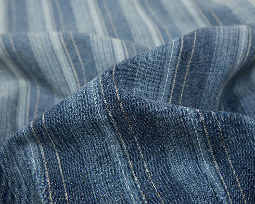 Custom Vintage Striped Denim Shirts
