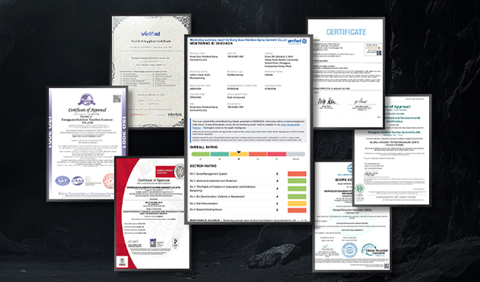 Certificates and accreditations