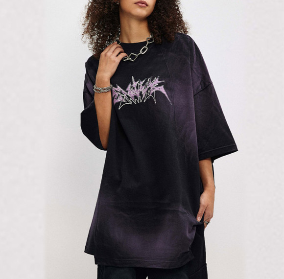 Custom Vintage Street Oversized Short Sleeve T-shirts | Spray & Screen Printing | 260GSM Heavyweight T-Shirt