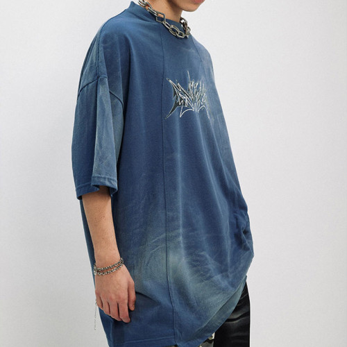 Custom Vintage Street Oversized Short Sleeve T-shirts | Spray & Screen Printing | 260GSM Heavyweight T-Shirt