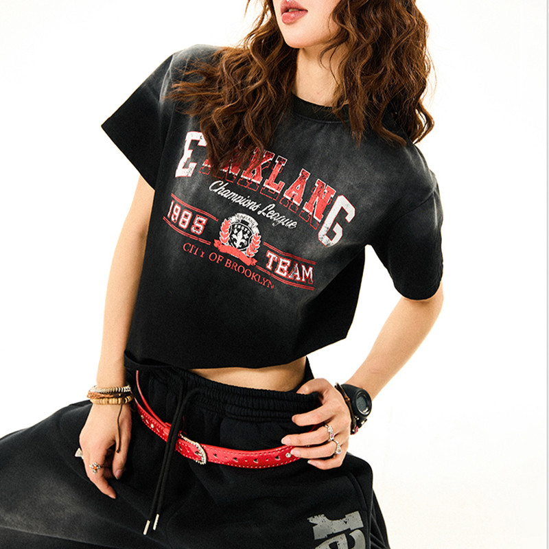 Custom Vintage Washed Slim Fit Short T-Shirt