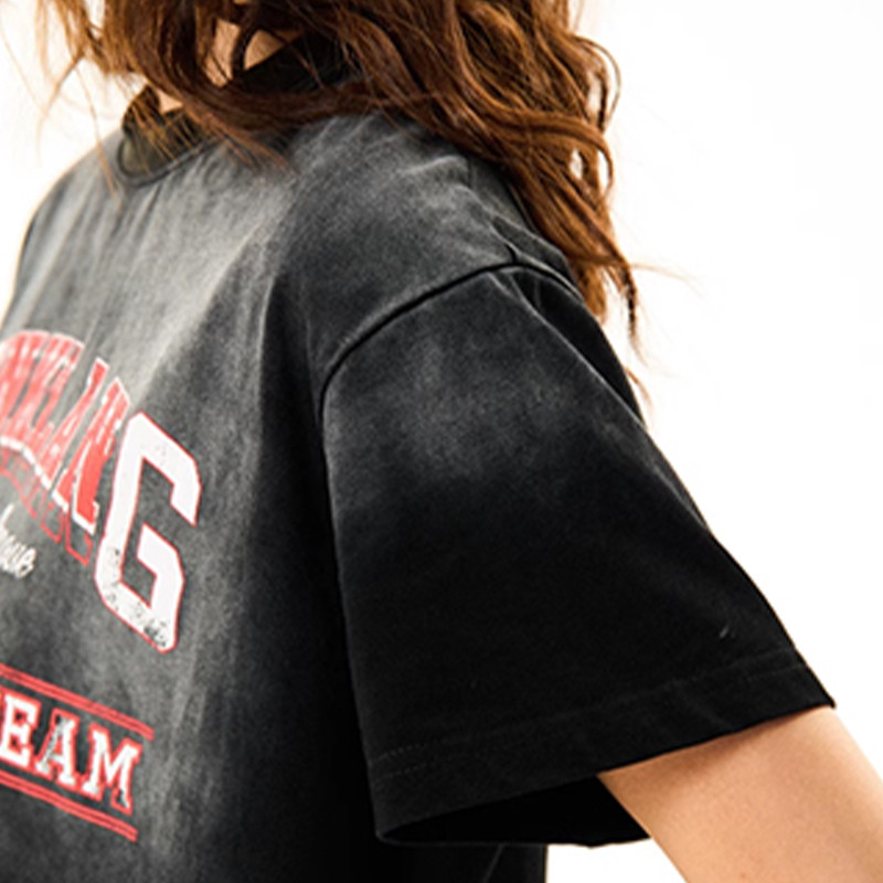 Custom Vintage Washed Slim Fit Short T-Shirt