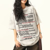 Custom Vintage Street Oversized Short Sleeve T-Shirt | Spray & DTG | 300GSM Heavyweight T-Shirts Women
