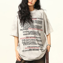 Custom Vintage Street Oversized Short Sleeve T-Shirt | Spray & DTG | 300GSM Heavyweight T-Shirts Women