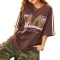 Custom Vintage Jersey Oversized Shorts Sleeve T-Shirts | Spray & DTG | Vintage INS Style T-shirt