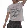 Custom Vintage Street Letter Printed Short Sleeve T-shirts | Washed & Embroidery | Sorona Cotton T-Shirts