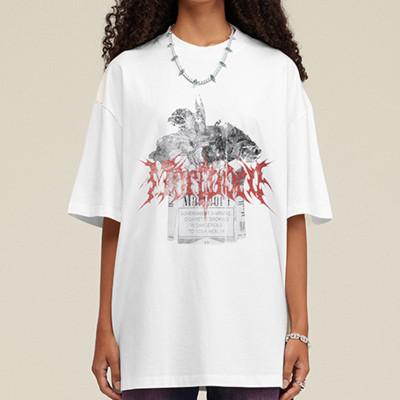 Custom Vintage Street Style Heavyweight Cotton T-shirts  | Batik & DTG | Oversized Fit T-shirts