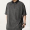 Customized Vintage Street Heavyweight Cotton T-Shirt | Washed & Aged | Oversized Fit Polo Shirt