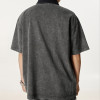Customized Vintage Street Heavyweight Cotton T-Shirt | Washed & Aged | Oversized Fit Polo Shirt
