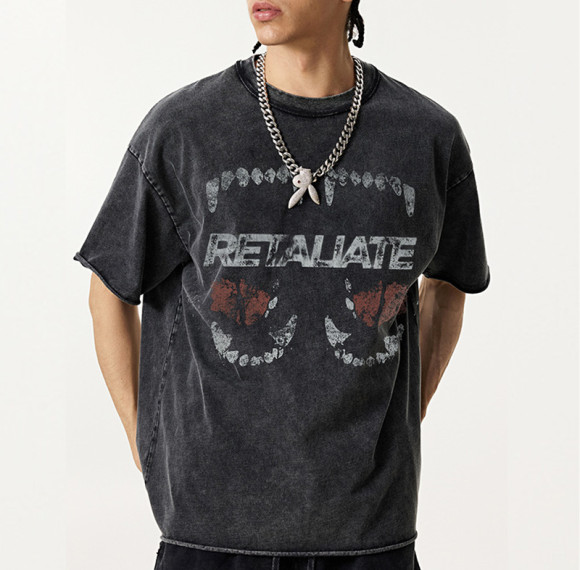 Custom Vintage Street Heavyweight Cotton T-Shirts | Snow Washed & DTG |  Oversized Fit T-Shirts