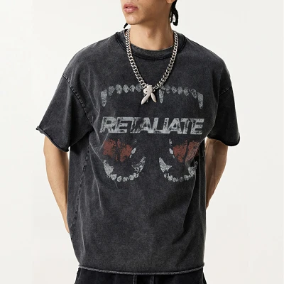 Custom Vintage Street Heavyweight Cotton T-Shirts | Snow Washed & DTG |  Oversized Fit T-Shirts