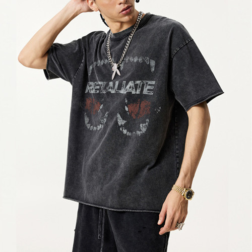 Custom Vintage Street Heavyweight Cotton T-Shirts | Snow Washed & DTG |  Oversized Fit T-Shirts