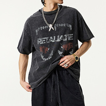 Custom Vintage Street Heavyweight Cotton T-Shirts | Snow Washed & DTG |  Oversized Fit T-Shirts