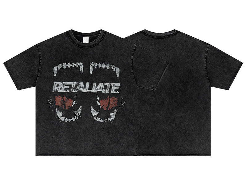 Custom Vintage Street Style Heavyweight Cotton T-shirts