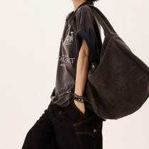 Custom Retro Streetwear Heavyweight Cotton T-Shirt | Washed & Screen Printed | Collared Polo Shirt