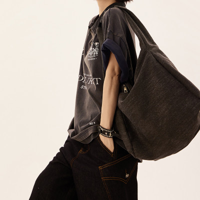 Custom Retro Streetwear Heavyweight Cotton T-Shirt | Washed & Screen Printed | Collared Polo Shirt