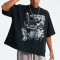 Custom Retro Street Print Pure Cotton Oversized T-Shirt | DTG Printed | 275GSM Heavyweight T-Shirts