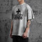 Custom Dark Theme Printed Heavyweight Cotton T-Shirt | Washed & Spray & Screen Printed | High Street T-shirts
