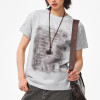 Custom Retro Street Round Neck Short Sleeve T-Shirt | Washed & DTG Process | Heavyweight Cotton T-shirts