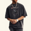 Custom Retro Street Oversized Shorts Sleeve T-Shirts | Washed & DTG | 310GSM Heavyweight Cotton Tee