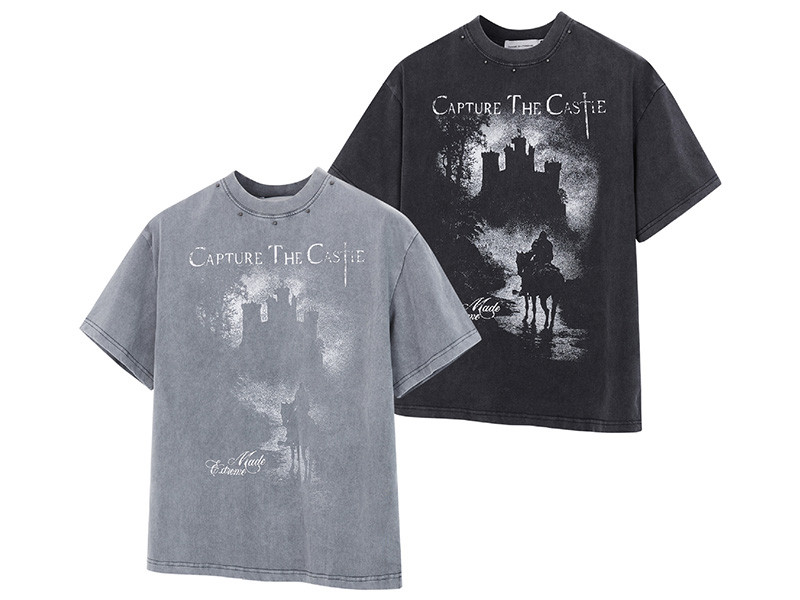 Custom Retro Street Printed Short Sleeve T-Shirts 