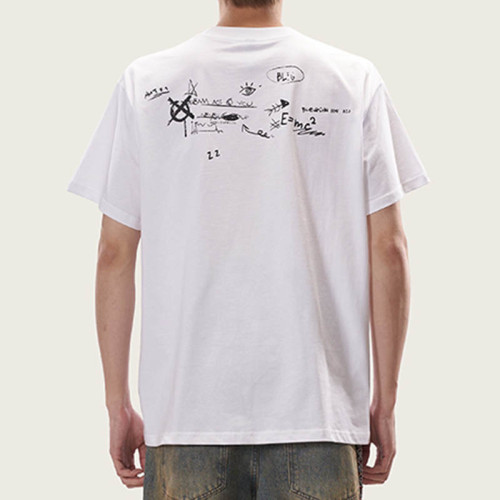 Custom Retro Street Music Sheet Print Oversized T-Shirt | Screen Printing Process | 265GSM Heavyweight Cotton Tee